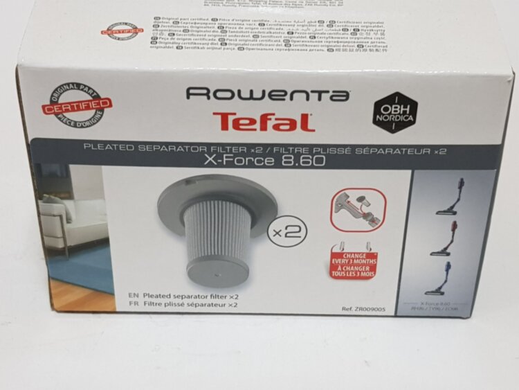 Набір фільтрів контейнер. HEPA (2 шт.) для пилососу Rowenta Xforce Flex 8.60 ZR009005