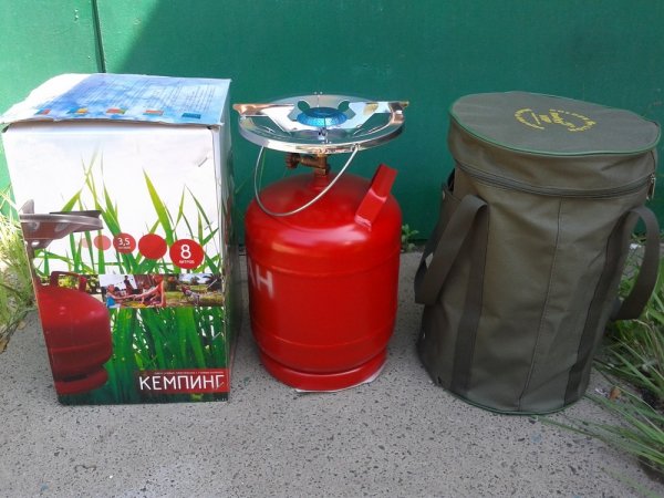 Газовый баллон 8 литров с чехлом