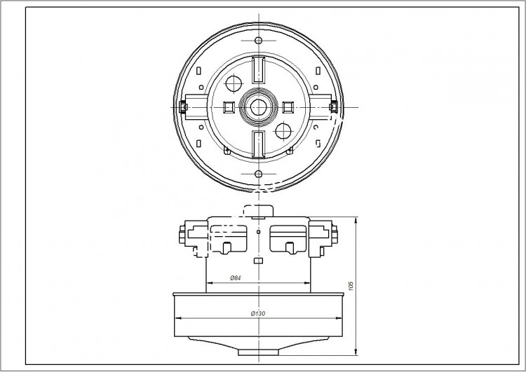 ​Двигун для пилососу Whicepart VC07W14Q
